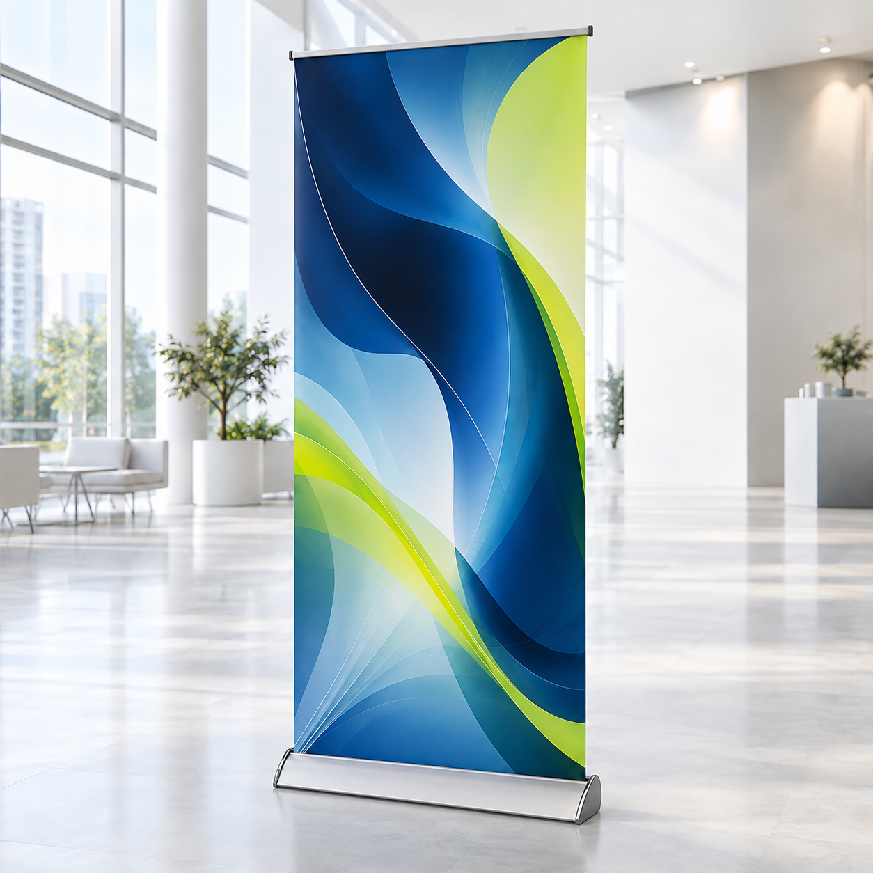 Roll-up Exclusive — szeroka aluminiowa kaseta o profilu łezki